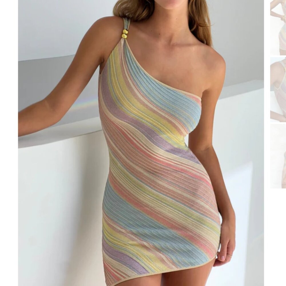 BRAND NEW DRESS - COLORFUL BODYCON DRESS